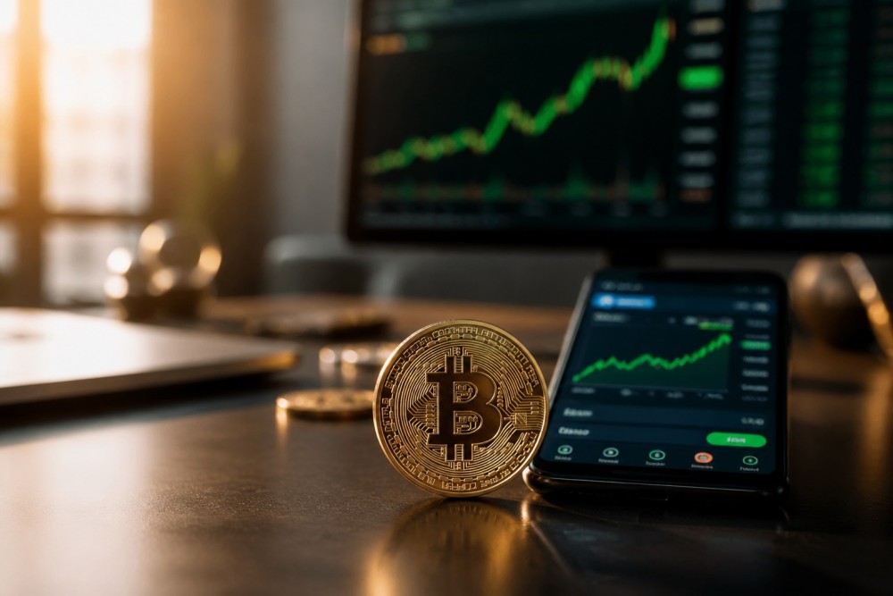 Bitcoin Tembus USD74.000, Saham Kripto AS Ikut Reli