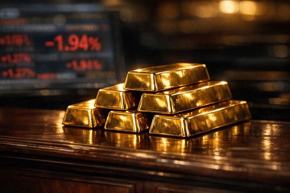 Gold Drops 2% as Iran Shuts Strait of Hormuz Again