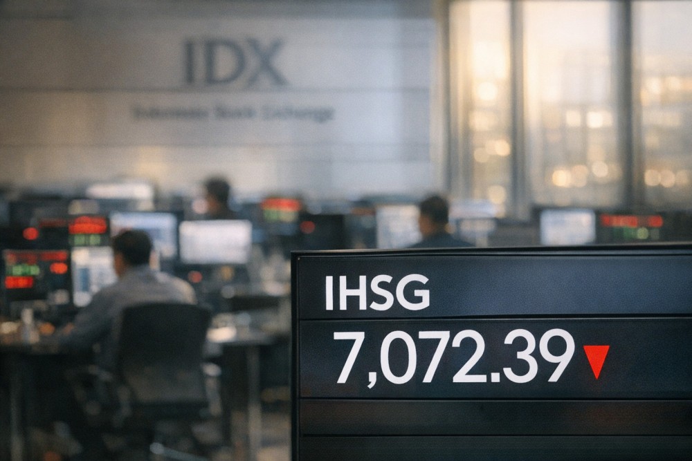 IHSG Tutup Melemah 0,48% ke 7.072, Sektor Memerah