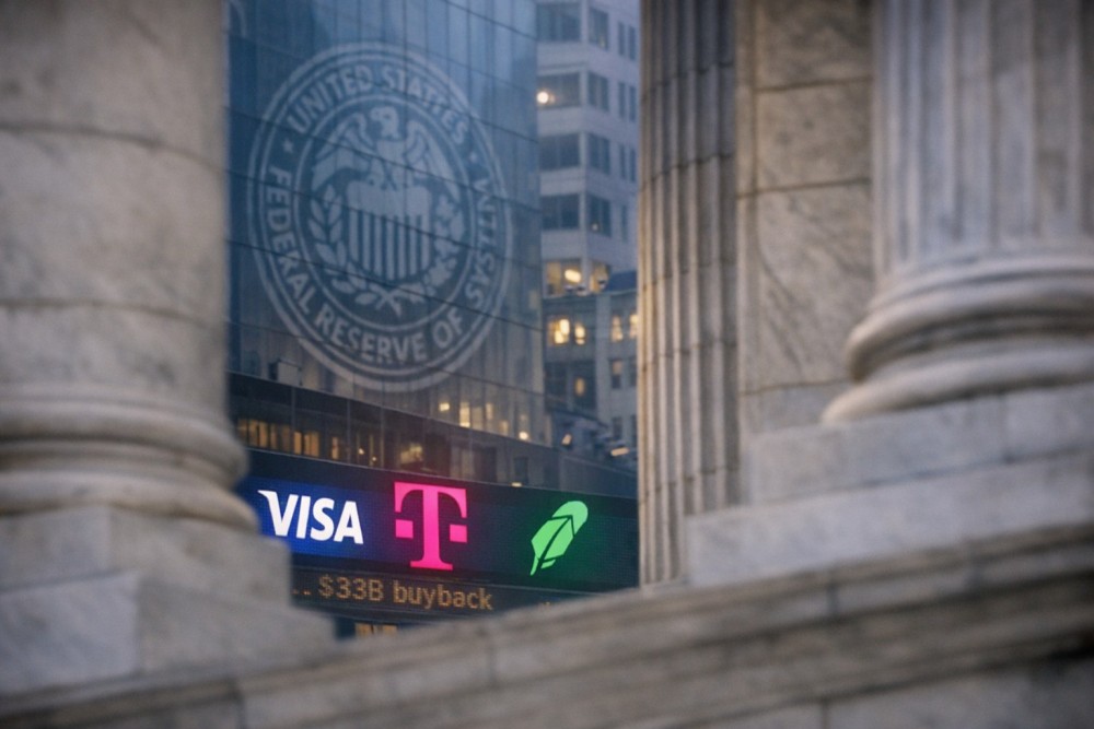 Visa, T-Mobile, Robinhood, FICO Set Stage for Mag 7 Fed Week