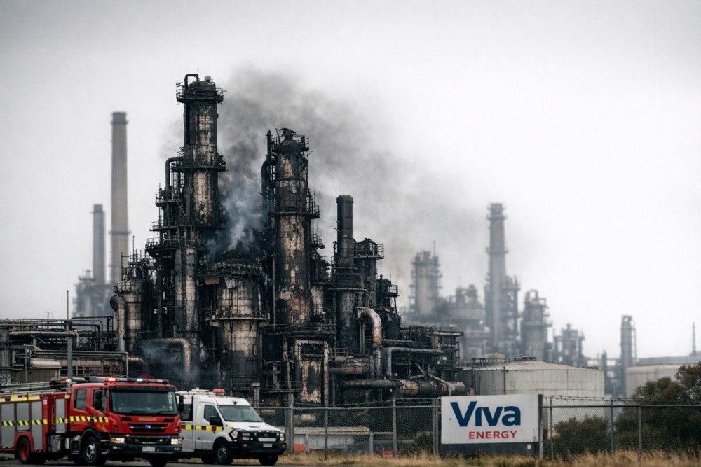 Viva Energy Refinery Fire Cuts Australia Fuel Output to 60%
