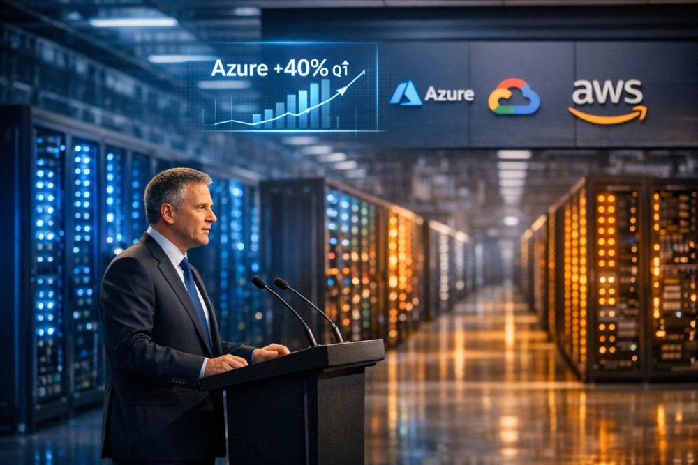 Cloud Microsoft Tertinggal Google & Amazon di Q1