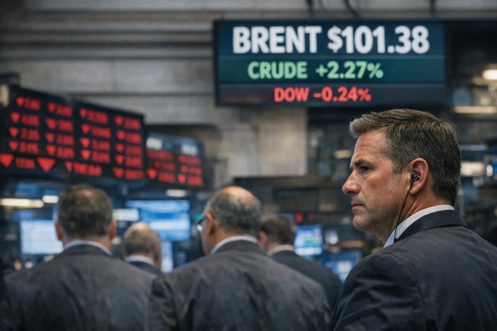 Wall Street Lesu, Tensi AS-Iran Stall, Minyak ke $101