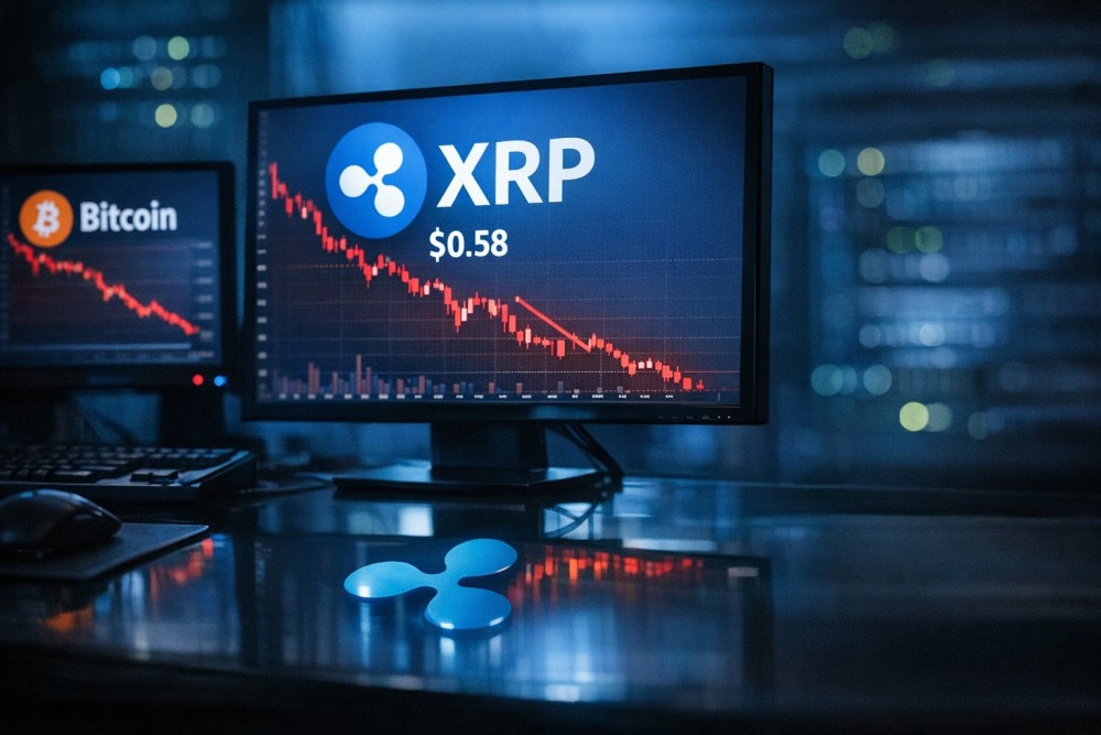 XRP Turun 20% di 2026, Saham Strategy Anjlok 70% dari Puncak