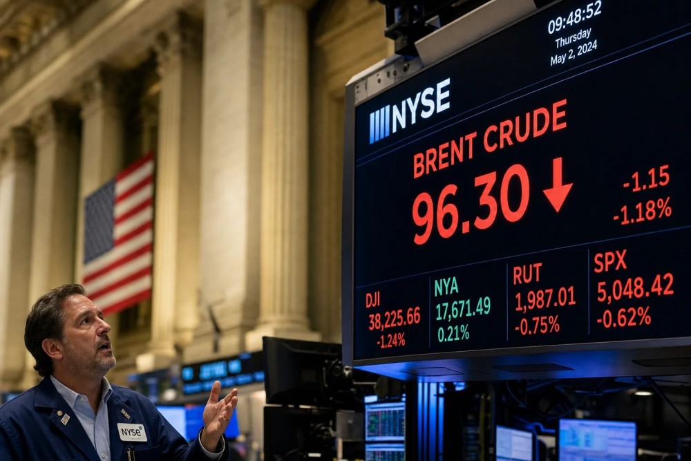 Oil Plunges 7% on US-Iran Peace Hopes, Gold and Stocks Rise
