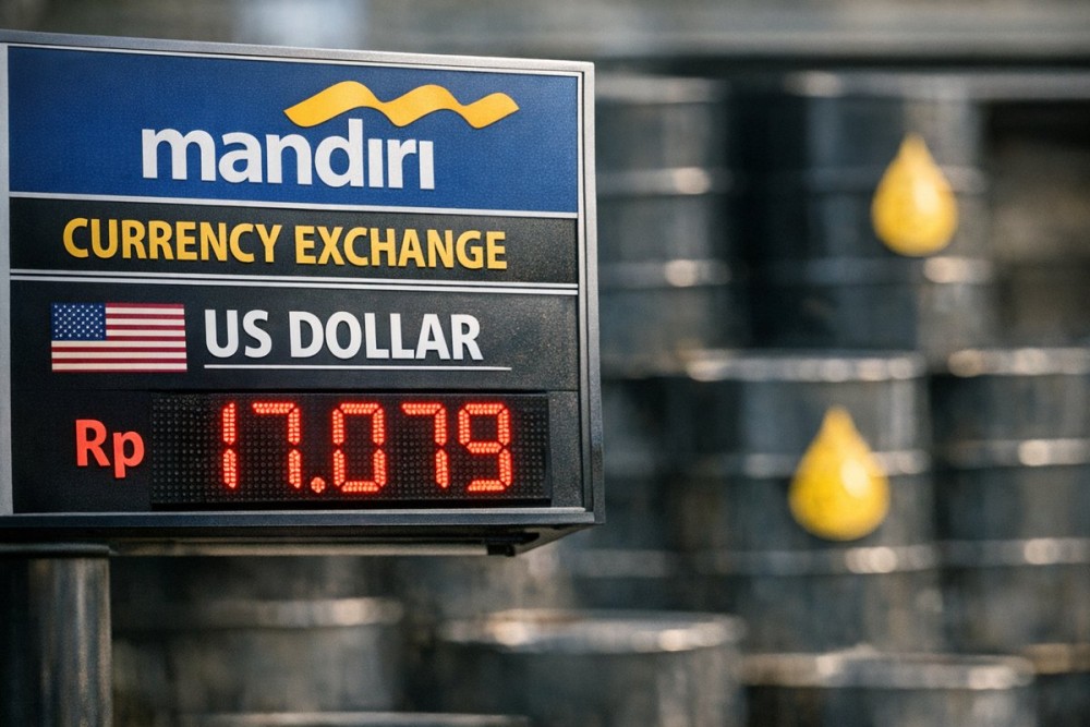 Rupiah Tertekan Harga Minyak dan Geopolitik