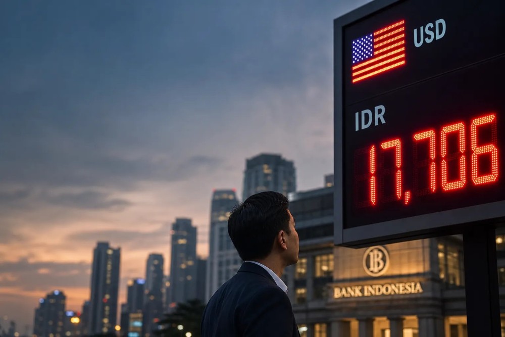 Rupiah Tembus Rp17.706, Dekati Rp18.000 per Dolar AS