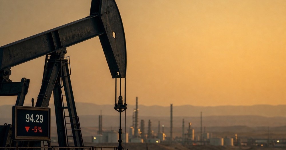 Crude Oil Plunges 5% on US-Iran Peace Framework Signal