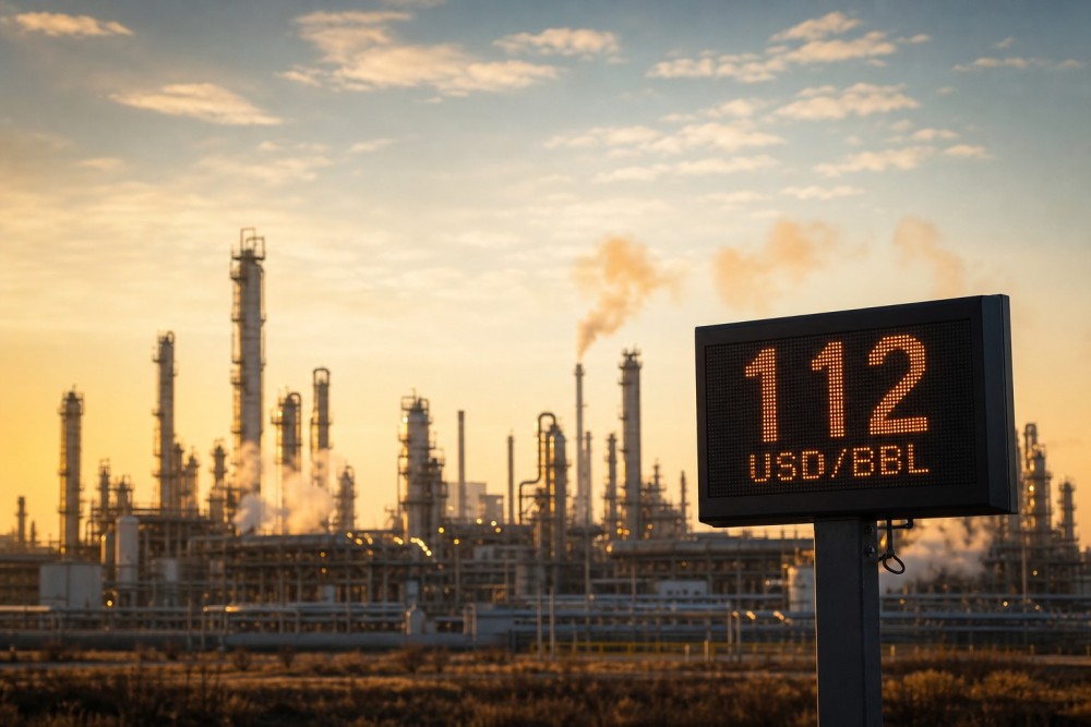 Crude Oil Surges Above $112 as Europe Faces Supply Crisis