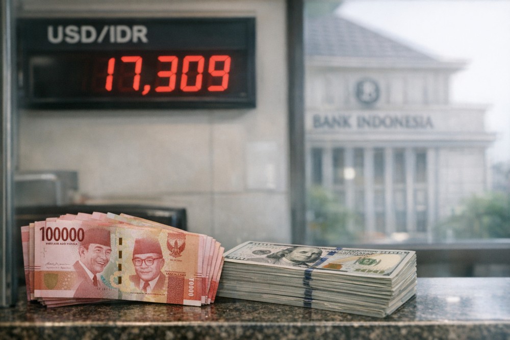 Rupiah Tembus Rp17.309 Jelang Pengumuman The Fed
