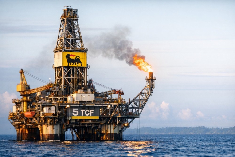 ENI Temukan Gas 5 TCF di Kaltim, Produksi Mulai 2028
