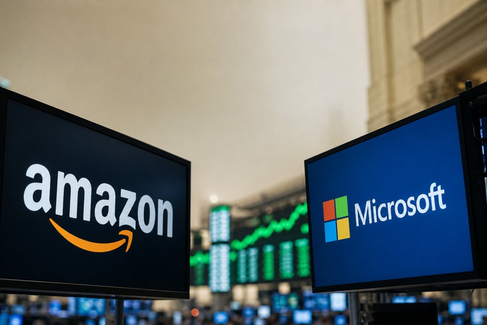 Gotrade Daily: AWS Amazon Melejit, Rekor untuk Microsoft