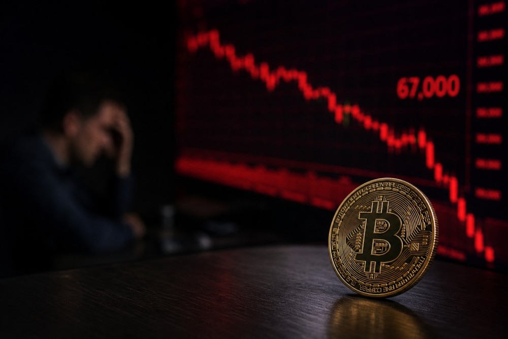 Bitcoin Anjlok 6%, Likuidasi Kripto Tembus USD1 Miliar