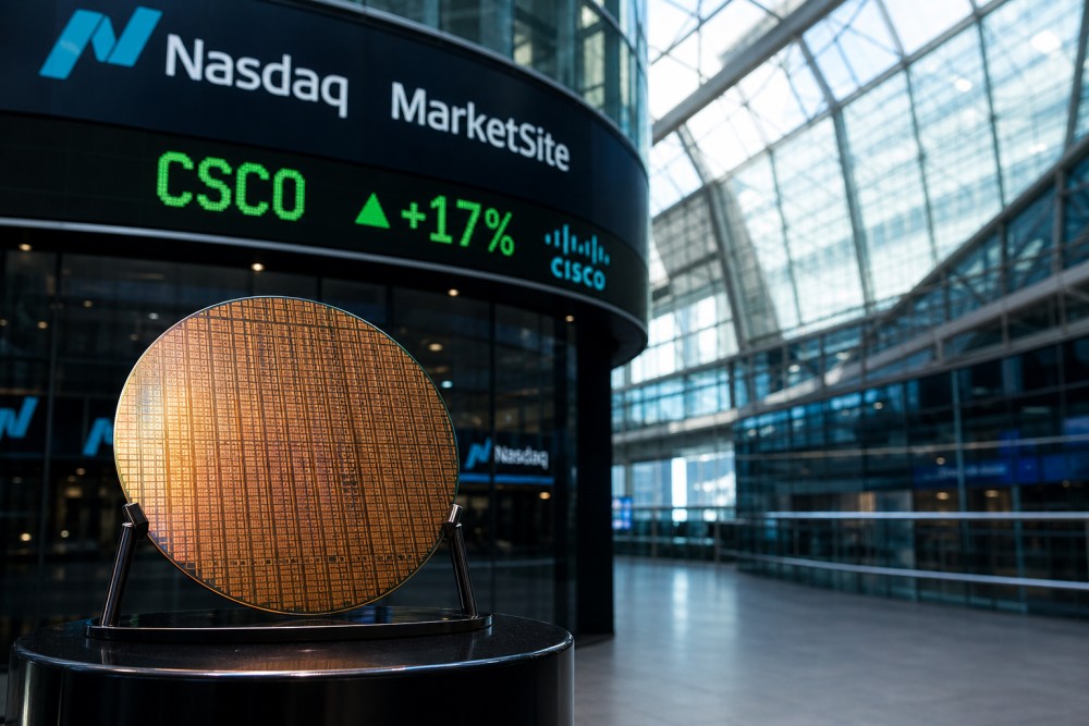 Cisco Lonjak 16% Pasca Earnings, Cerebras IPO $5,55 M