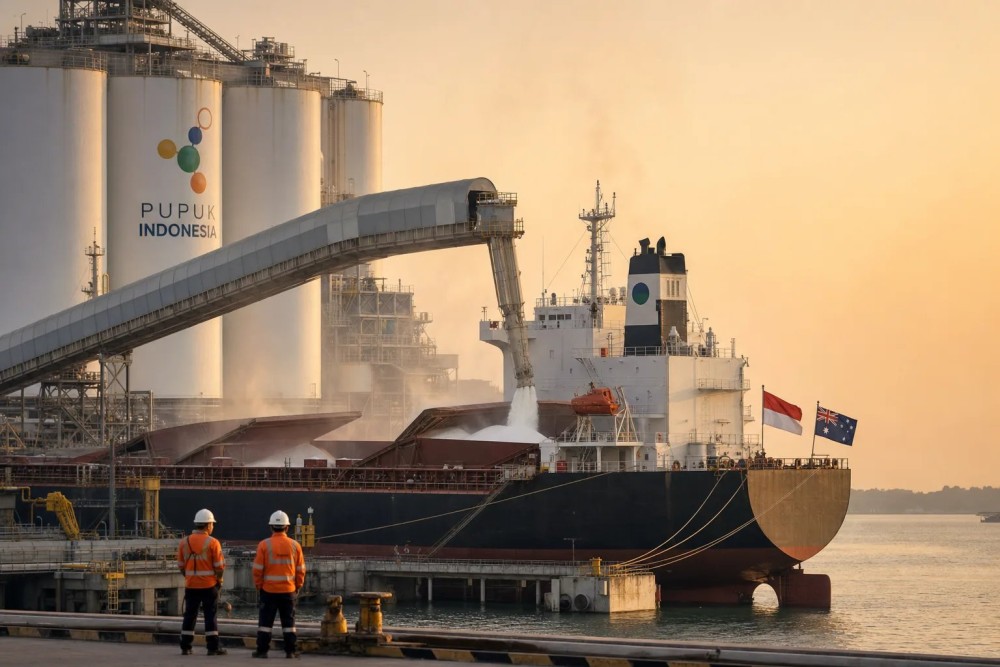 Ekspor Perdana Urea RI ke Australia Capai 47.250 Ton