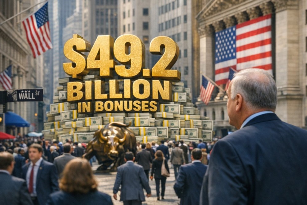 Keuntungan Wall Street Tahun 2025 Beri Bonus Rekor