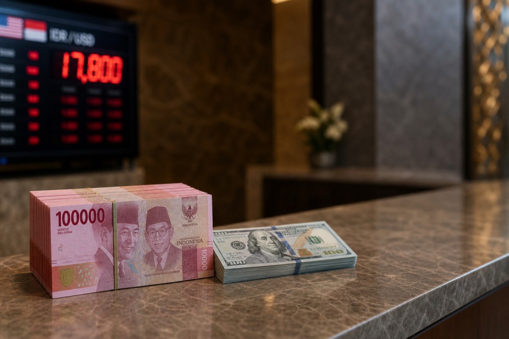 Rupiah Tertekan di Rp17.721-17.870 per Dollar AS