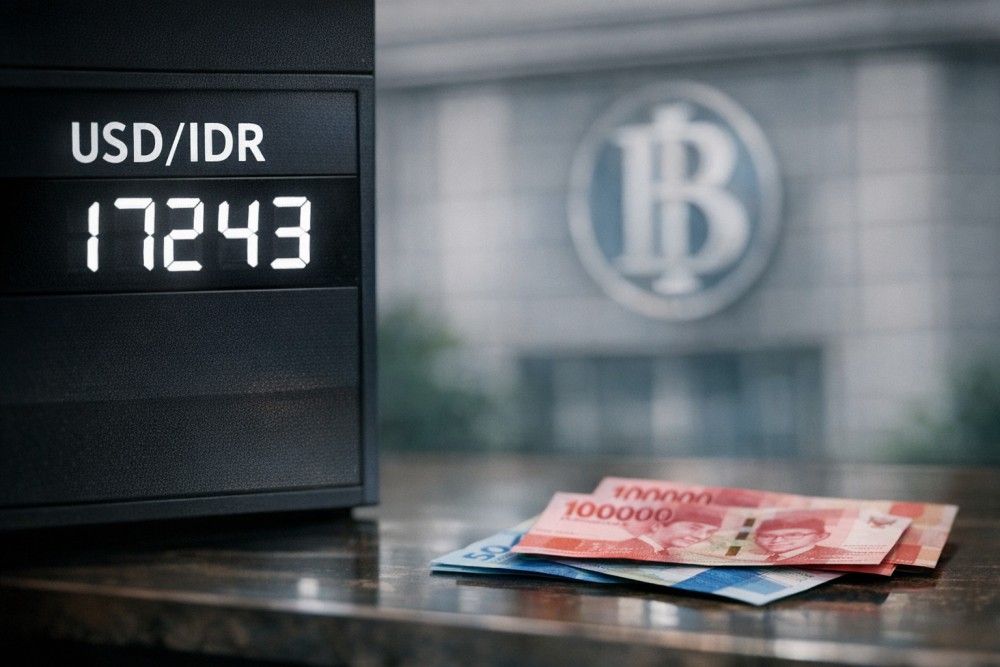 Indonesian Rupiah Slips to 17,243 as US-Iran Talks Stall