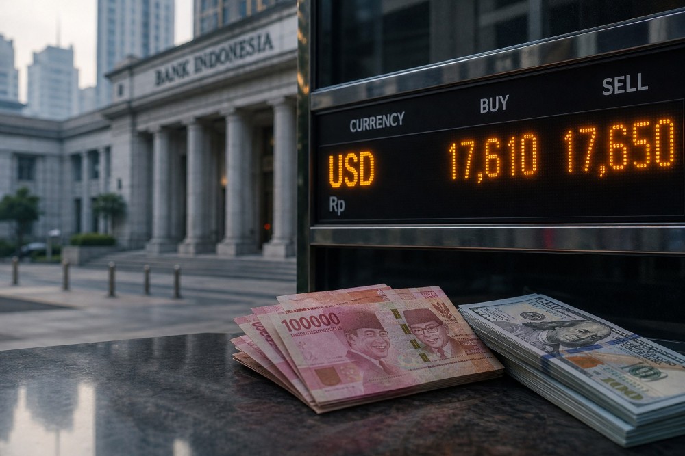 Rupiah Tembus Rekor Terlemah di Atas Rp17.600/USD