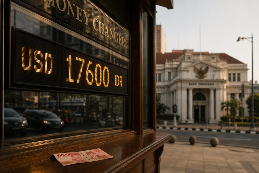 Indonesia Rupiah Hits Record Rp17,600 vs USD