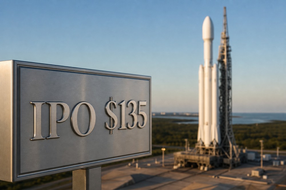 SpaceX Targets Record $75B IPO at $135 Per Share
