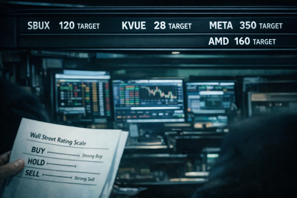 Target Wall Street: SBUX, KVUE, META, AMD Jadi Sorotan
