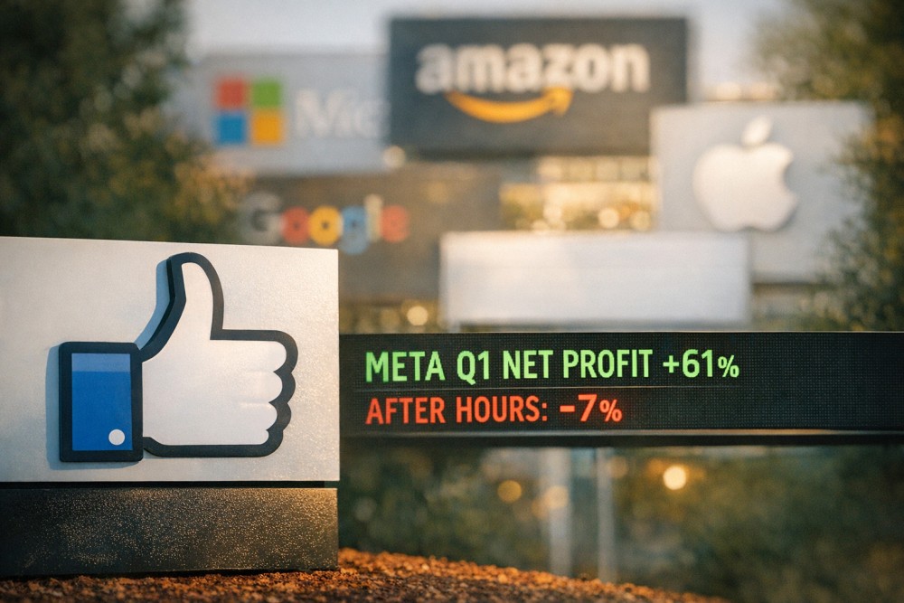 Meta Q1 Profit Jumps 61%, AI Capex Drags Shares 7%