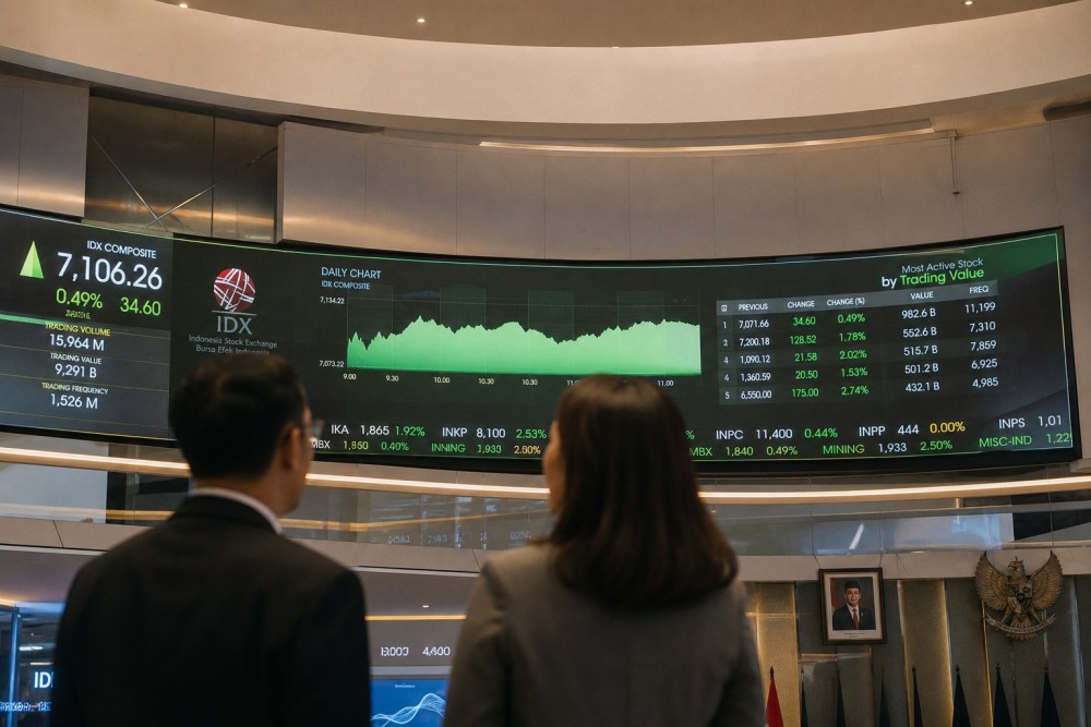 IHSG Melonjak 1,69% ke 6.373 Jelang Review MSCI