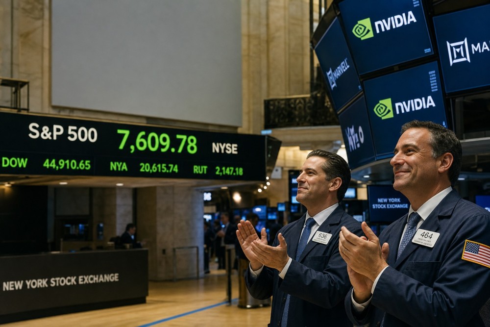 Wall Street Rekor Baru, Euforia AI Angkat Bursa Asia