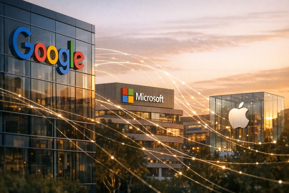 Earnings Google, Microsoft, Apple Uji Boom Saham AI