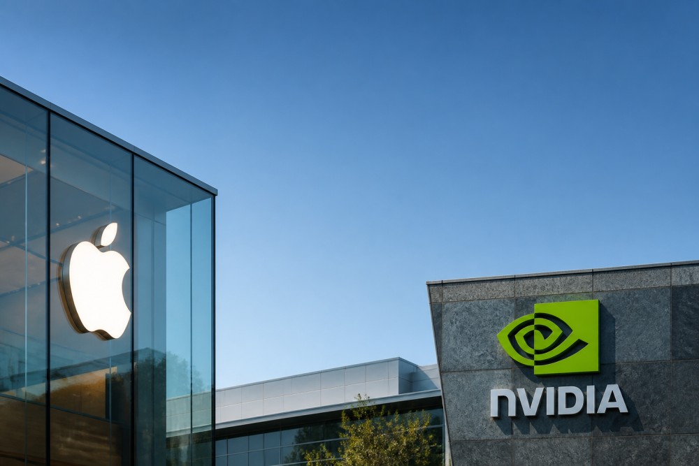 Apple Salip Nvidia Jadi Perusahaan Paling Berharga di Dunia, Mendekati $5 Triliun