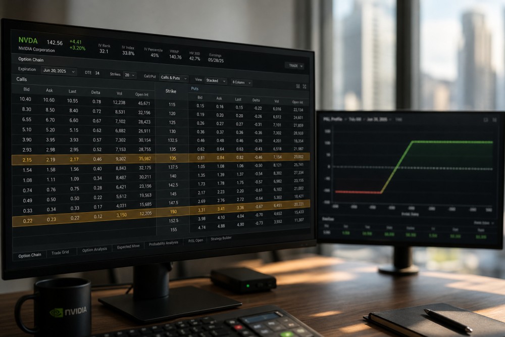 Long Call vs Bull Call Spread: Mana Efisien untuk NVDA?