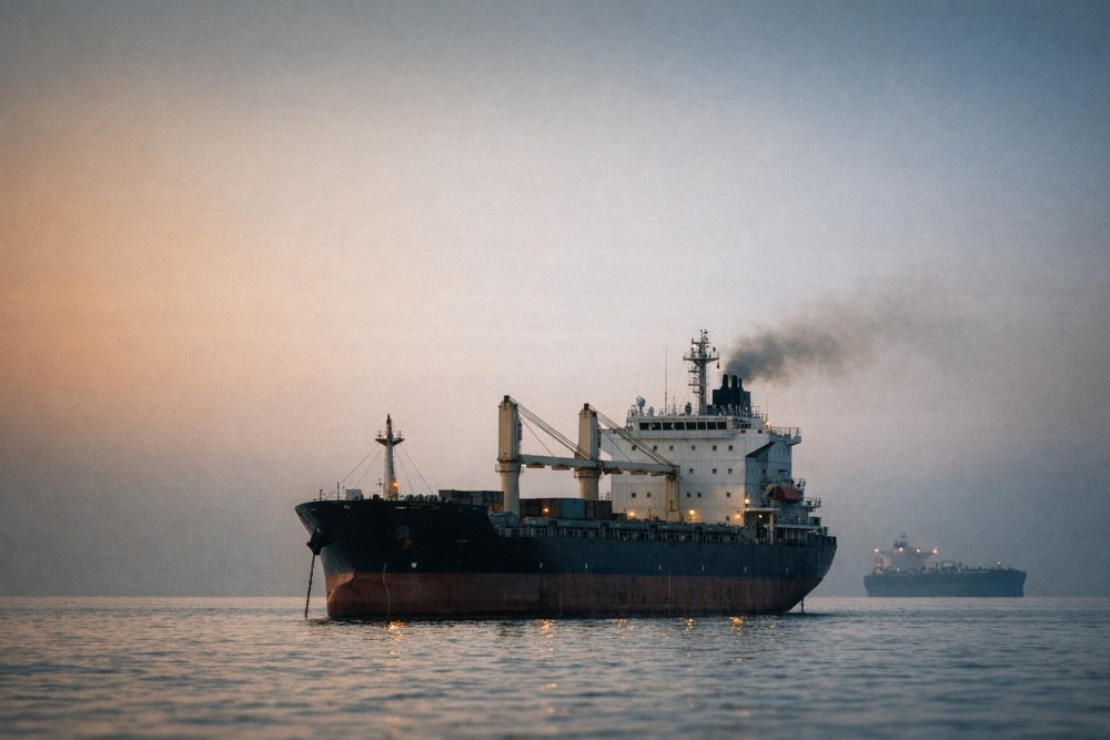Trump Blames Iran for Strait of Hormuz Ship Fire