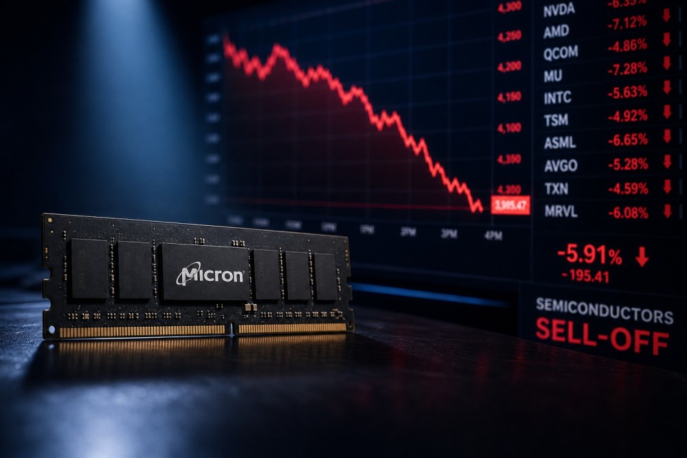 Gotrade Daily: Chip Rontok 2 Hari, Micron Penentu