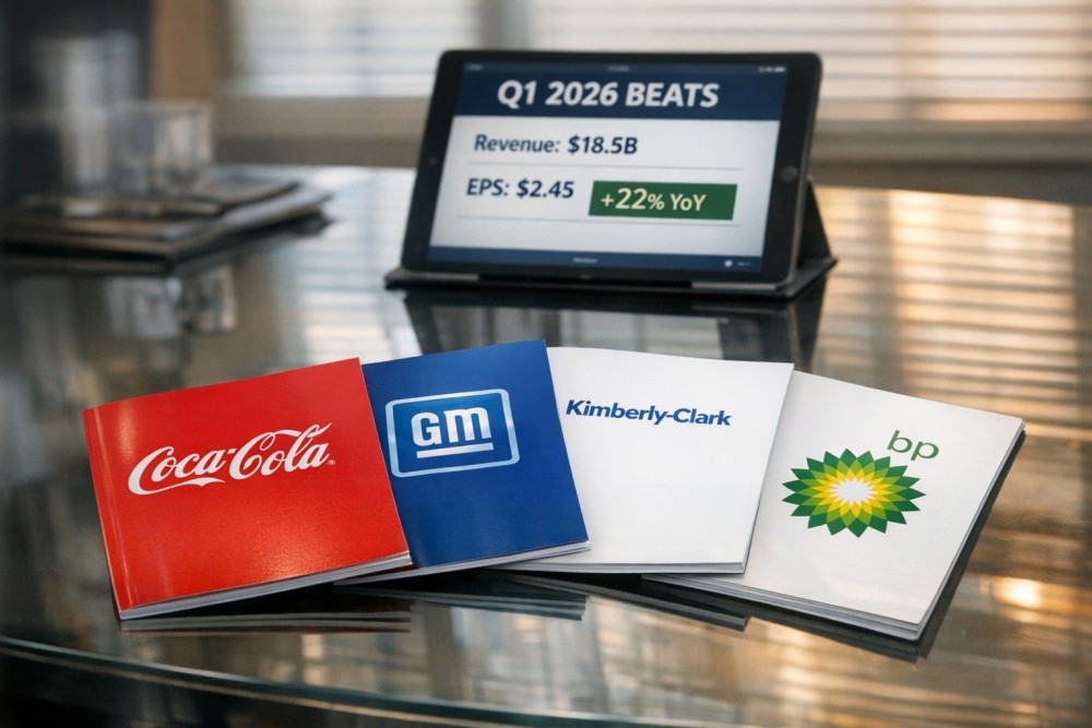 Gelombang Earnings Q1: KO, GM, KMB, BP Lampaui Estimasi