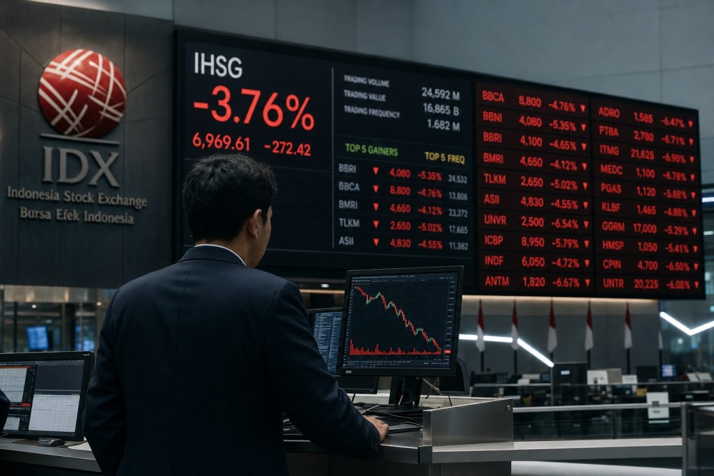 Indonesia's IHSG Sinks 3.76% on MSCI and FTSE Russell Cuts
