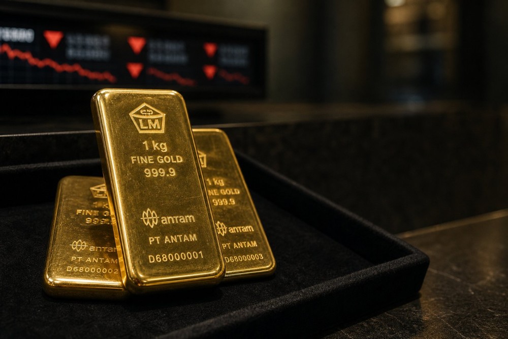 Harga Emas Antam Turun Rp 20.000 ke Rp 2.819.000/Gram