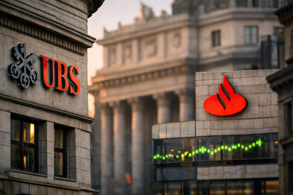 UBS, Santander Cetak Q1 Kuat Buka Musim Earnings Bank