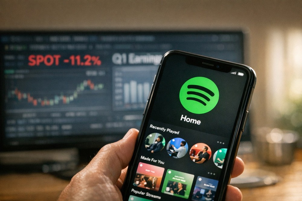 Spotify Stock Drops 11% on Weak Q2 Profit Outlook