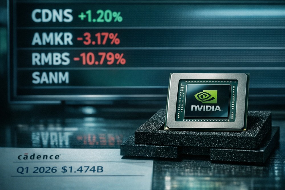 US Chip Earnings Wave: CDNS, AMKR, RMBS, SANM Q1 2026