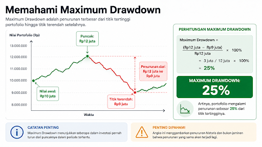 maximum drawdown.