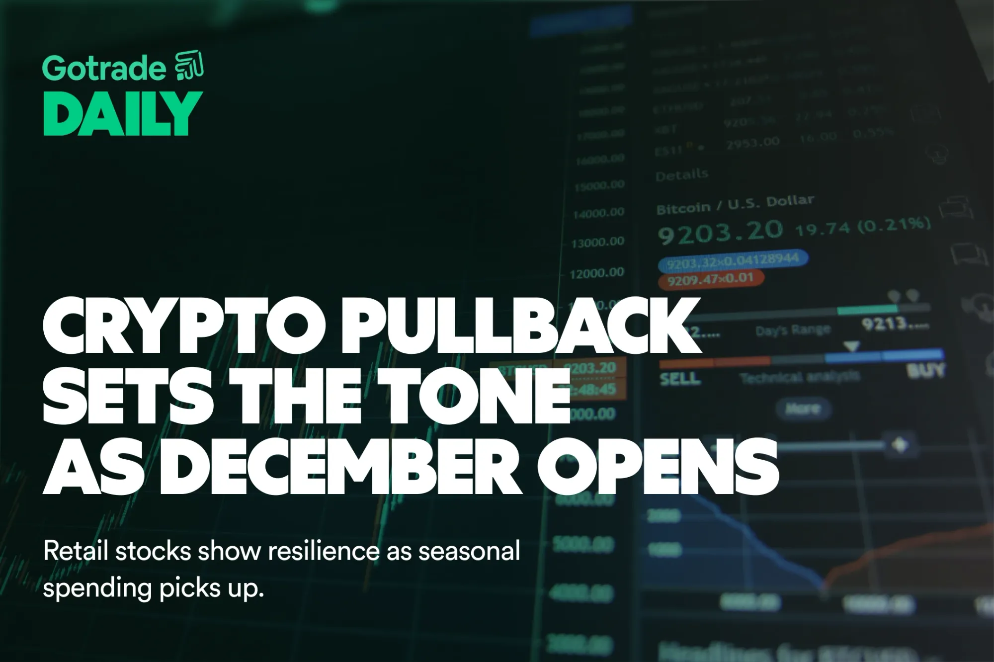 Gotrade Daily: Crypto Pullback Sets the Tone as December Opens