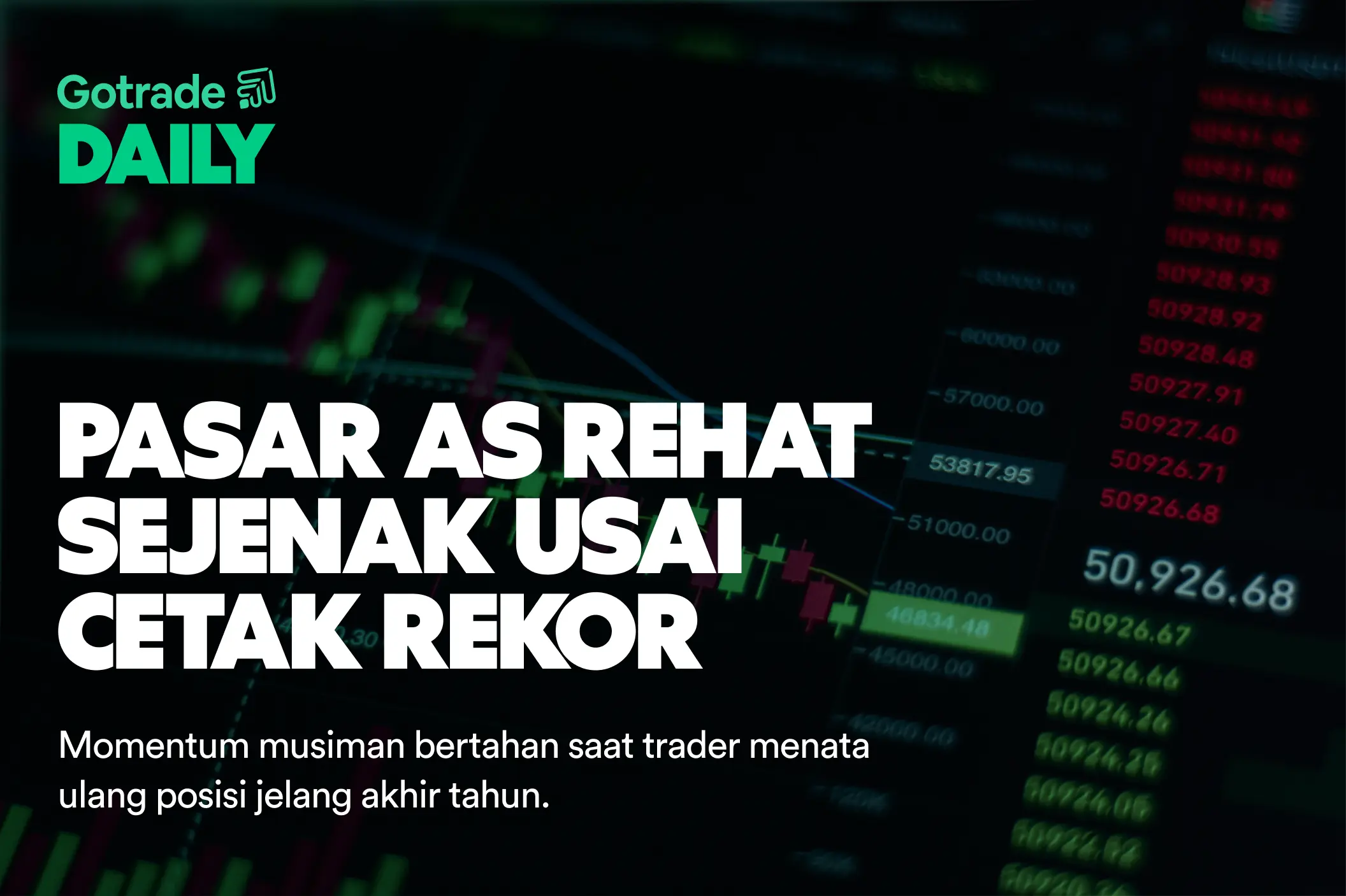 Gotrade Daily: Pasar AS Rehat Sejenak Usai Cetak Rekor